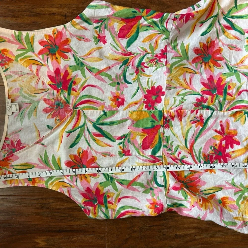J. Crew Linen Blend Sleeveless Blouse - Picture 6 of 10